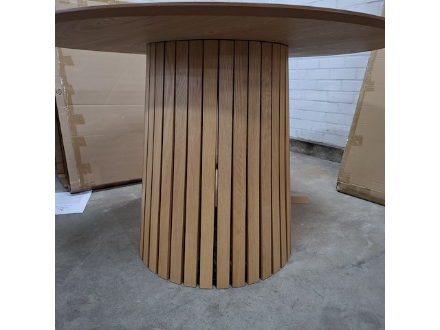 Eetkamertafel, actona, cristo, veneer oak, lacquered - afbeelding 5 van  8