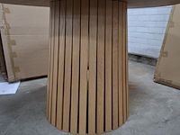 Eetkamertafel, actona, cristo, veneer oak, lacquered - afbeelding 5 van  8