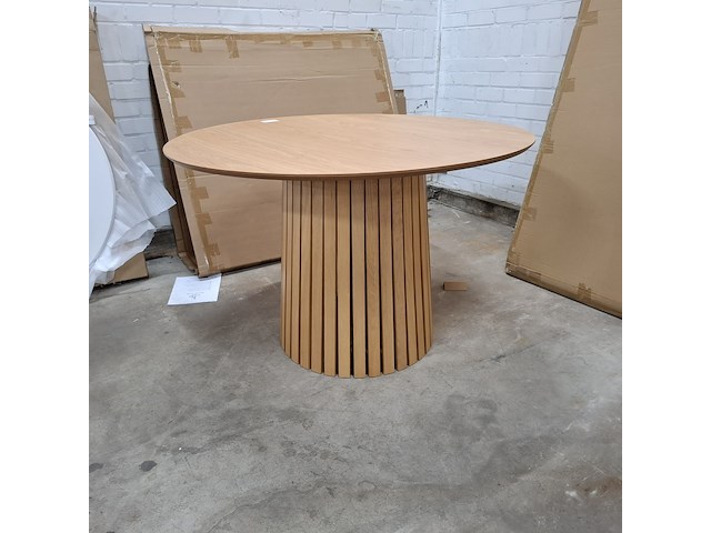 Eetkamertafel, actona, cristo, veneer oak, lacquered - afbeelding 8 van  8