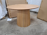Eetkamertafel, actona, cristo, veneer oak, lacquered - afbeelding 8 van  8