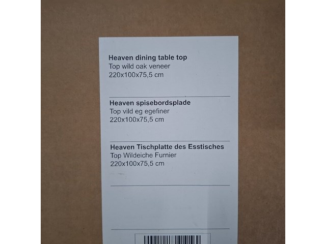 Eetkamertafel, actona, heaven, top wild oak veneer - afbeelding 7 van  8