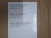 Eetkamertafel, actona, heaven, top wild oak veneer - afbeelding 8 van  8