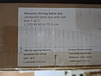 Eetkamertafel, actona, heaven, top wild oak veneer - afbeelding 8 van  9