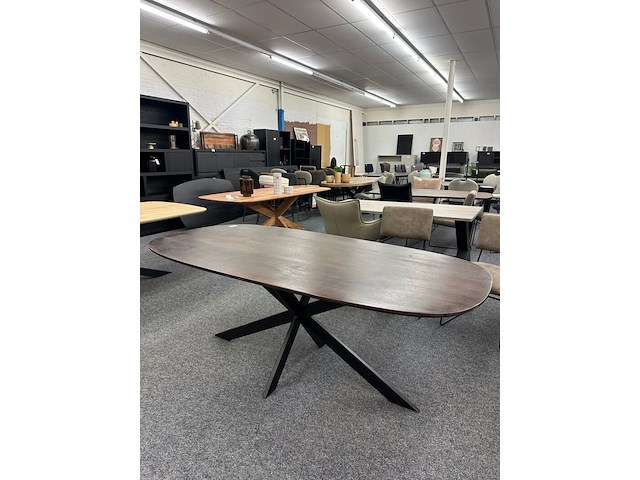 Eetkamertafel alexandra 200cm, mango, japandi - afbeelding 1 van  9