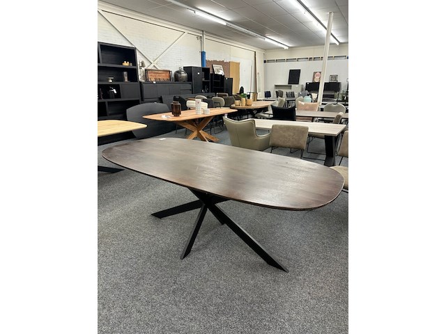 Eetkamertafel alexandra 200cm, mango, japandi - afbeelding 5 van  9