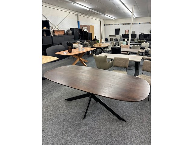 Eetkamertafel alexandra 200cm, mango, japandi - afbeelding 7 van  9