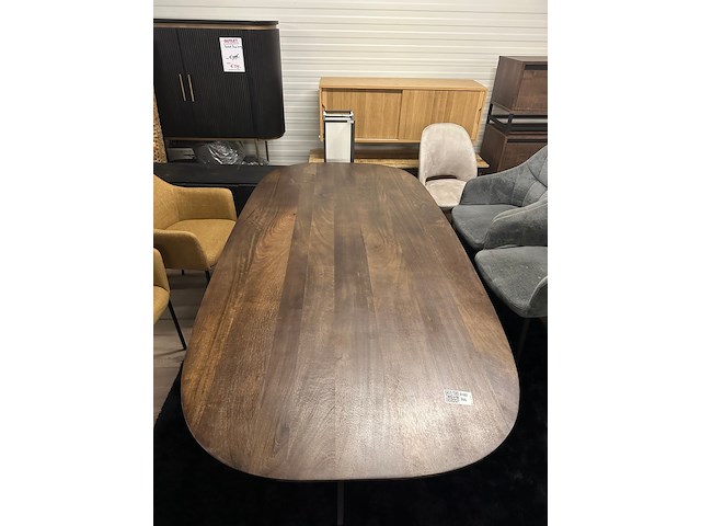 Eetkamertafel alexandra 200cm, mango, japandi - afbeelding 5 van  6