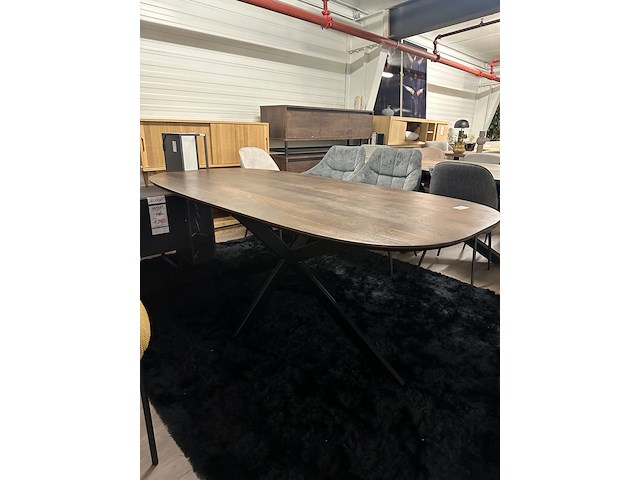 Eetkamertafel alexandra 200cm, mango, japandi - afbeelding 6 van  6