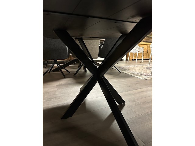 Eetkamertafel alexandra deens ovaal 160cm, mango, japandi - afbeelding 3 van  5