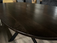 Eetkamertafel alexandra deens ovaal 200cm, mango, zwart - afbeelding 5 van  6