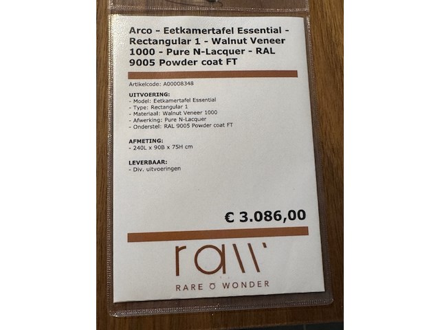 Eetkamertafel, arco, essential - afbeelding 2 van  6