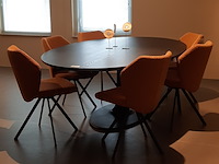 Eetkamertafel arco, joist, zwart, ellips 1 - afbeelding 1 van  7