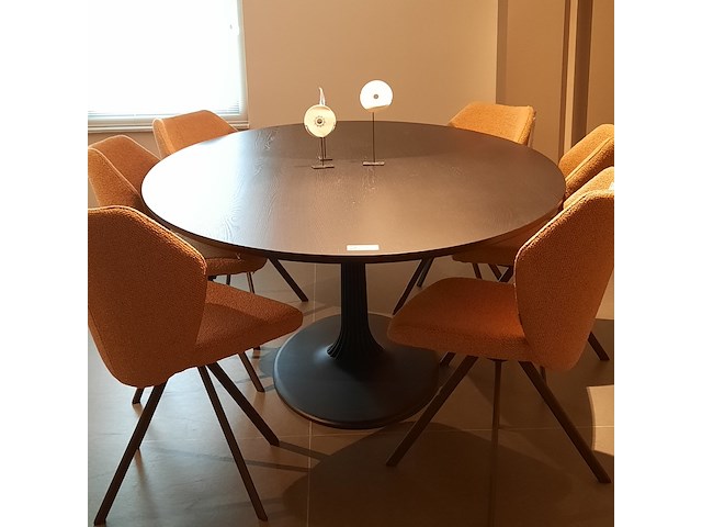 Eetkamertafel arco, joist, zwart, ellips 1 - afbeelding 2 van  7