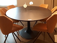 Eetkamertafel arco, joist, zwart, ellips 1 - afbeelding 2 van  7