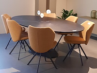 Eetkamertafel arco, joist, zwart, ellips 1 - afbeelding 3 van  7