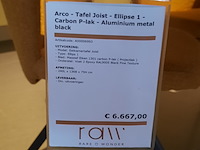 Eetkamertafel arco, joist, zwart, ellips 1 - afbeelding 4 van  7