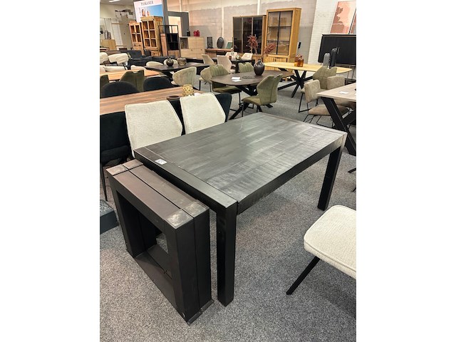 Eetkamertafel barcelona 240cm, bruin - afbeelding 2 van  3