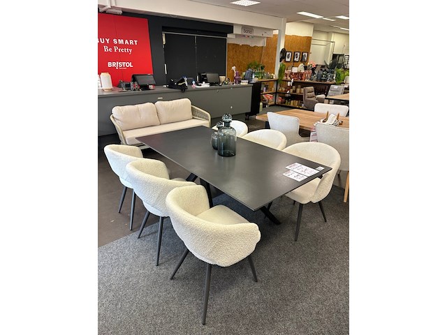 Eetkamertafel berlijn 180cm, antraciet - afbeelding 4 van  5