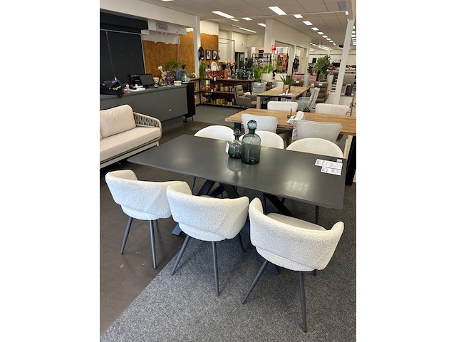 Eetkamertafel berlijn 180cm, antraciet - afbeelding 5 van  5