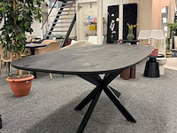 Eetkamertafel bremen mango 200cm, zwart - afbeelding 1 van  6