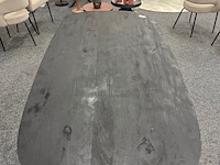 Eetkamertafel bremen mango 200cm, zwart - afbeelding 2 van  6