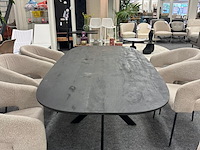 Eetkamertafel bremen mango 200cm, zwart - afbeelding 5 van  6