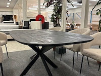 Eetkamertafel bremen mango 200cm, zwart - afbeelding 6 van  6