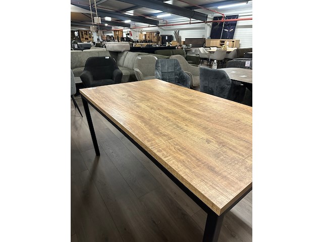 Eetkamertafel carriba lamulux 160cm, maxfurn, mango - afbeelding 6 van  6