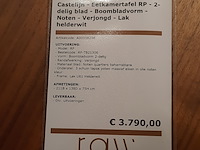 Eetkamertafel castelijn, rp, boombladvorm - afbeelding 3 van  9