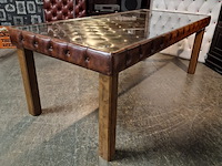 Eetkamertafel chesterfield, caleb, bruin - afbeelding 2 van  2
