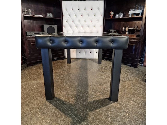 Eetkamertafel chesterfield, caleb, zwart - afbeelding 7 van  7