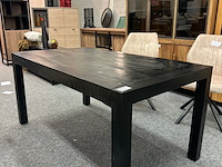 Eetkamertafel dani 160cm, mango, zwart - afbeelding 1 van  4
