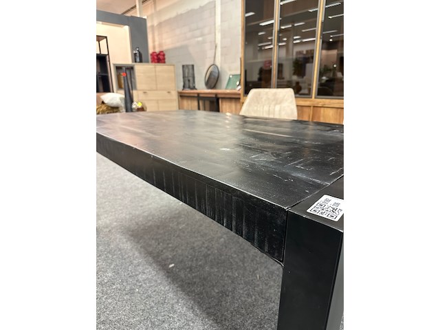 Eetkamertafel dani 160cm, mango, zwart - afbeelding 2 van  4