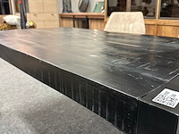 Eetkamertafel dani 160cm, mango, zwart - afbeelding 2 van  4