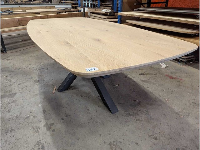 Eetkamertafel deens ovaal 240 x 110cm - afbeelding 2 van  2