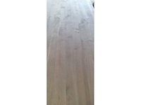 Eetkamertafel ?eiken recht witte poten 200x100x78cm let op geen stoelen - afbeelding 3 van  3