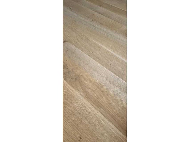 Eetkamertafel, eiken vierkant met eiken blokpoot 130x130cm let op zonder stoelen - afbeelding 2 van  3