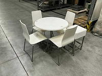 Eetkamertafel en stoelen 79x79x72 cm - afbeelding 3 van  11