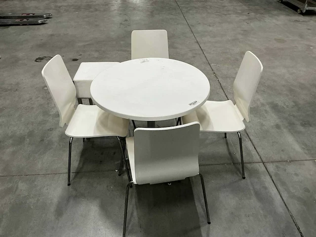 Eetkamertafel en stoelen 79x79x72 cm - afbeelding 4 van  11