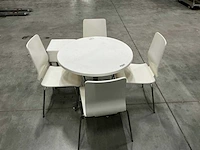 Eetkamertafel en stoelen 79x79x72 cm - afbeelding 4 van  11