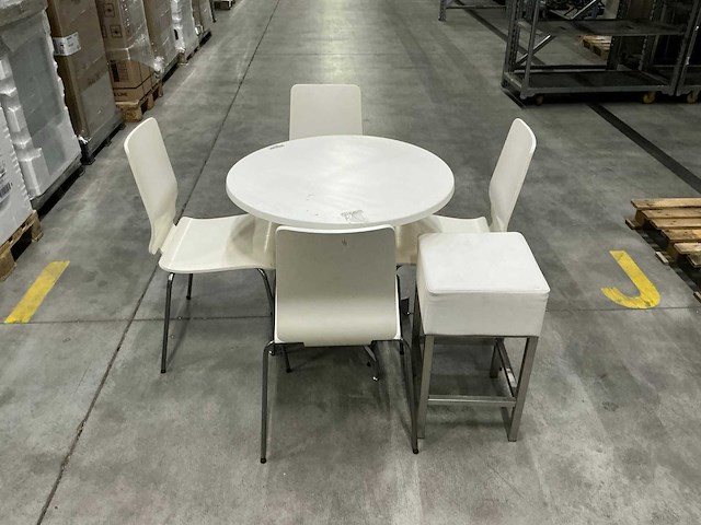 Eetkamertafel en stoelen 79x79x72 cm - afbeelding 4 van  11