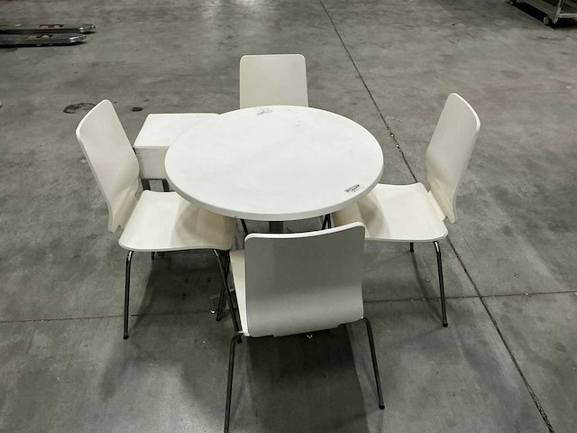 Eetkamertafel en stoelen 79x79x72 cm - afbeelding 6 van  11