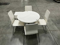 Eetkamertafel en stoelen 79x79x72 cm - afbeelding 6 van  11