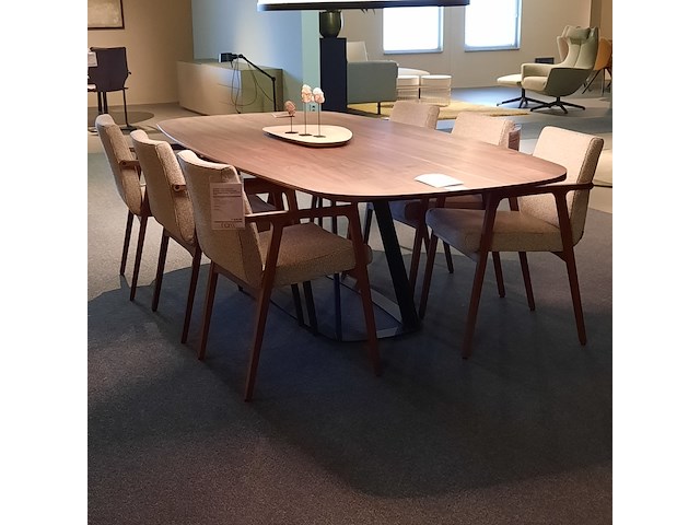 Eetkamertafel harvink, fier, deens ovaal - afbeelding 4 van  7