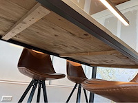 Eetkamertafel hoog model met 6 stoelen - afbeelding 4 van  4