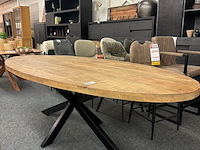 Eetkamertafel ivar ovaal 240cm, mango, naturel - afbeelding 1 van  4
