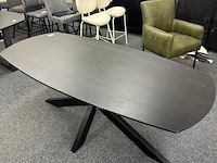 Eetkamertafel jasper 190cm, mango, zwart - afbeelding 1 van  6