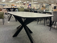 Eetkamertafel jasper 190cm, mango, zwart - afbeelding 3 van  6