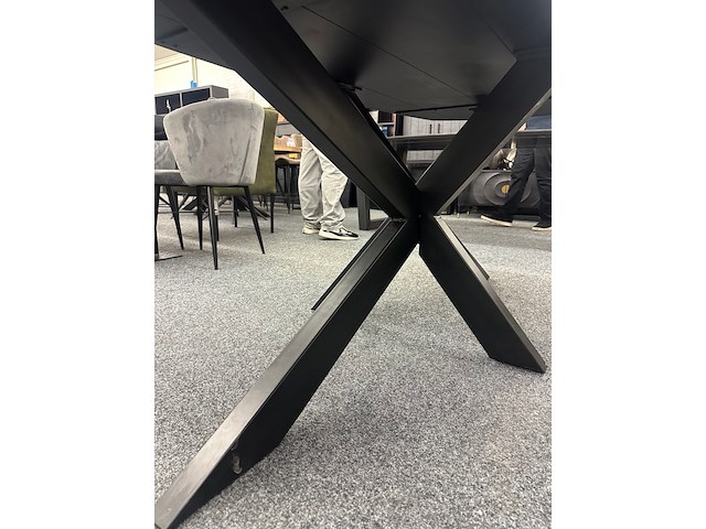 Eetkamertafel jasper 190cm, mango, zwart - afbeelding 6 van  6