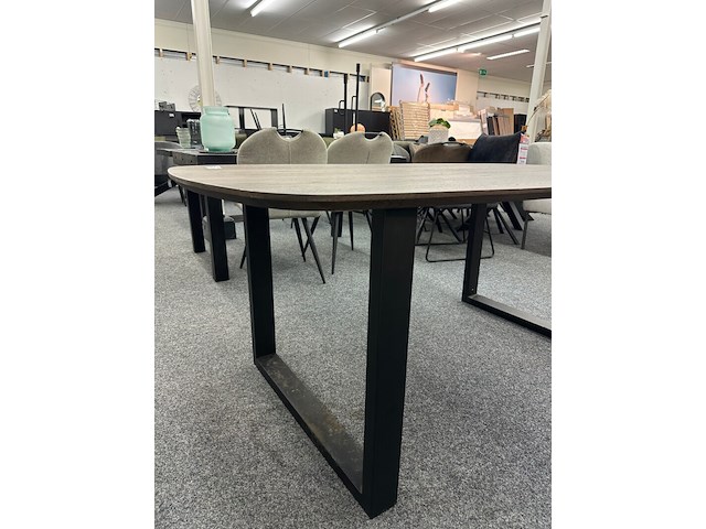 Eetkamertafel joey deens ovaal 180cm, japandi - afbeelding 2 van  5